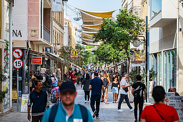 Nikosia  Zypern  Fussgaengerzone in der City