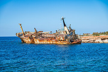 Pegeia  Zypern  2011 gestrandetes Edro III Schiffswrack
