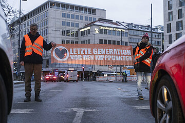 Blockade der letzten Generation in München