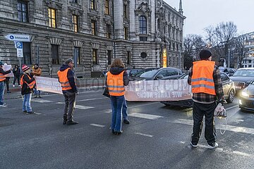 Blockade der letzten Generation in München