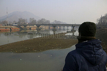 Jhelum River Hits All-Time Low In Kashmir