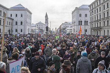 Großdemonstration gegen Rechts in München
