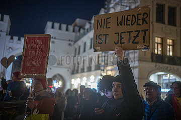 Demonstration gegen Rechts München