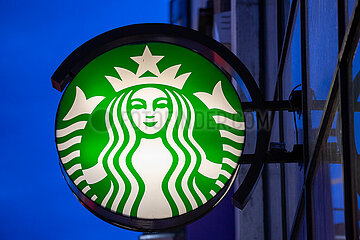 Republik Irland  Dublin - Starbucks-Logo