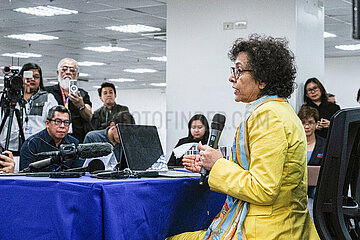 UN Rapporteur Irene Khan press conference in Manila