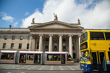 Republik Irland  Dublin - General Post Office (1814) in der O Connell Street  Zentrale von An Post  war zentral beim Aufstand gegen die Briten 1916