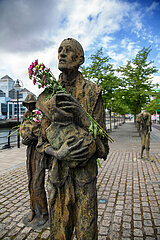 Republik Irland  Dublin - Famine Memorial fuer die 1 Million Opfer der Grossen Hungersnot (1845-1849)  ausgeloest durch Kartoffelfaeule