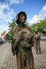 Republik Irland  Dublin - Famine Memorial fuer die 1 Million Opfer der Grossen Hungersnot (1845-1849)  ausgeloest durch Kartoffelfaeule