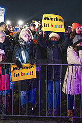 Lichtermeer gegen Rechtsextremismus  Rassismus und die AfD München