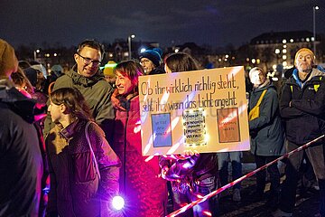Lichtermeer gegen Rechtsextremismus in München