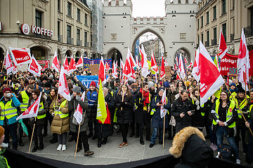 Sozial- und Erziehungsdienste Streiken in München