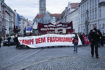 Demonstration gegen Neujahrsempfang der AfD Augsburg