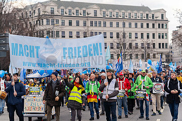 Demonstration von München steht auf gegen die Siko