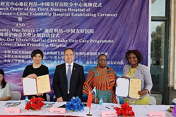 SIERRA LEONE-FREETOWN-CHINA-HOSPITALS-COOPERATION