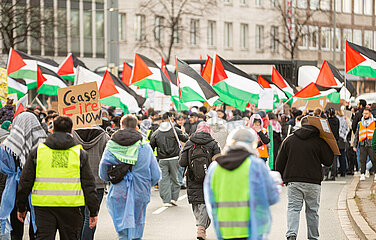 Gegen die Enforce Tac: Palästina Demo in Nürnberg