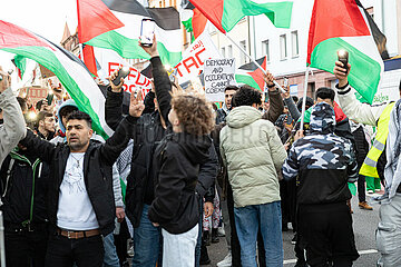 Gegen die Enforce Tac: Palästina Demo in Nürnberg