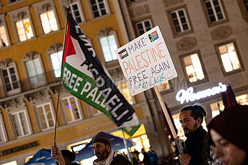 Palästina Mahnwache in München