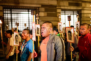 Demonstration For 43 Ayotzinapa Students Disappearance