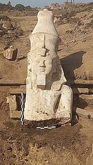 EGYPT-MINYA-RAMSES II-STATUE-DISCOVERY
