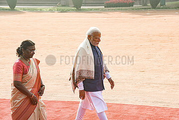 Prime Minister Modi with President Murmu
