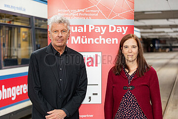 Aktion zum Equal Pay Day in München