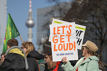 Feministischer Kampftag Demo in Berlin