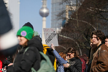 Feministischer Kampftag Demo in Berlin
