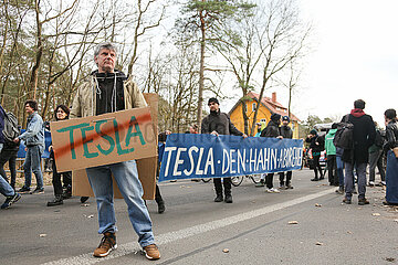 Demo gegen Tesla in Grünheide