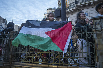 Manifestation for solidarity with Palestine
