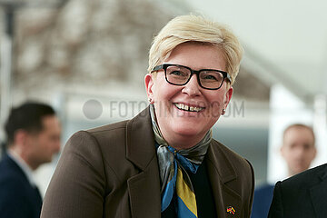 Berlin  Deutschland - Ankunft der Premierministerin der Republik Litauen Ingrida Simonyte im Kanzleramt.