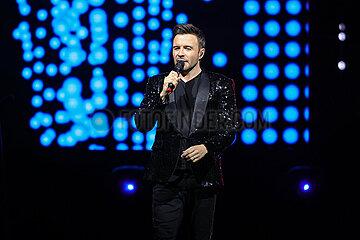 Irish pop group Westlife In Concert Of Their Wild Dreams Tour