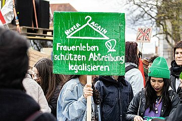 Gegenprotest zum Marsch für's Leben in München