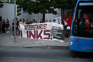 Demonstration gegen Afd-Wahlkampfauftaktveranstaltung in München