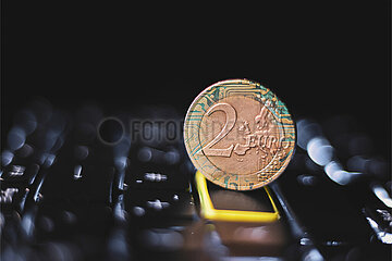 Digitaler Euro Symbolbilder
