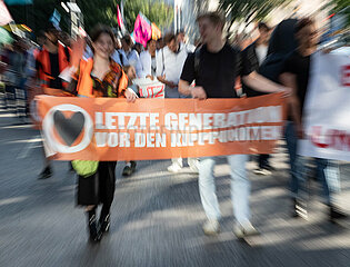 Protestmarsch der Letzten Generation München