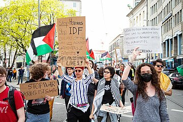 Palästina Demo zum Ostersamstag in München