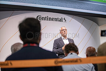 Continental AG Pressekonferenz bei der IAA Mobility 2023
