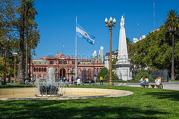Praesidentenpalast  Casa Rosada  Plaza de Mayo  Buenos Aires  Argentinien
