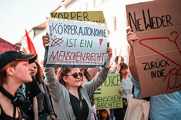 Pro Choice Demo gegen den Marsch fürs Leben in München