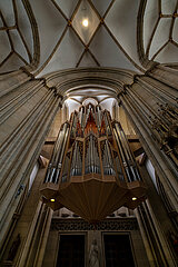 Deutschland  Muenster - Orgel in der gotischen  katholischen St. Lamberti-Kirche in der Altstadt
