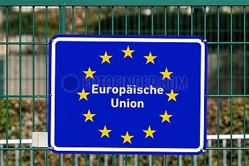 Symbolisches Schild Europaeische Union