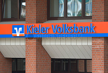 Kieler Volksbank - Schild