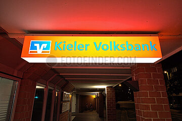 Kieler Volksbank - Schild