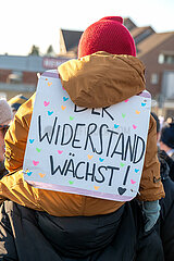Demo gegen rechts in Schleswig