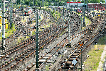 Gleisanlage in Kiel