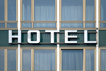 Hotel - Symbolbild eines Schriftzuges