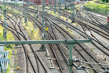 Gleisanlage in Kiel
