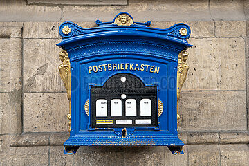 Alter Postbriefkasten in Erfurt