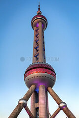 Der Oriental Pearl Tower in Shanghai