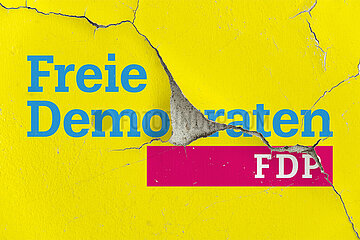 FDP - Abgeplatzte Farbe